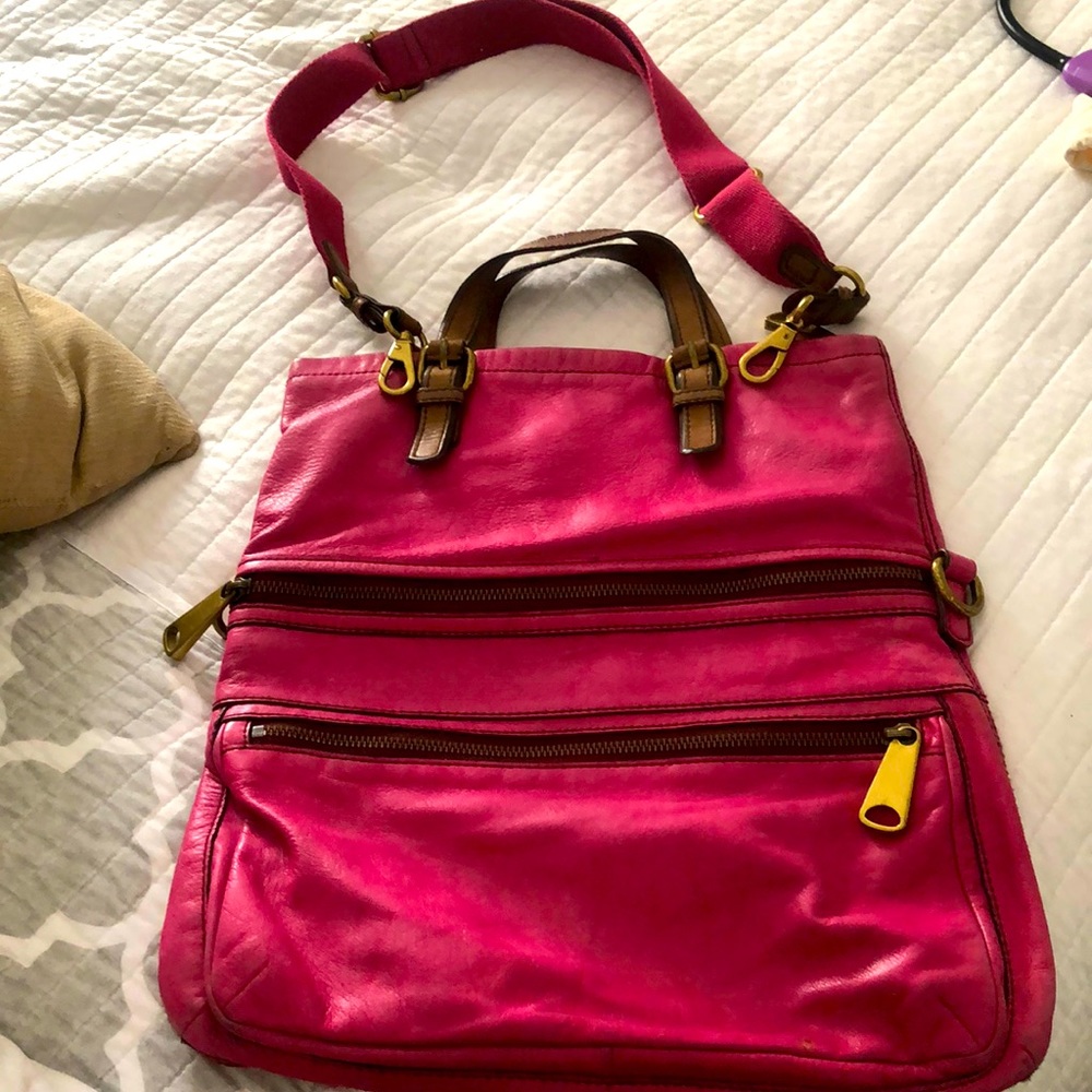 Pink fossil bag